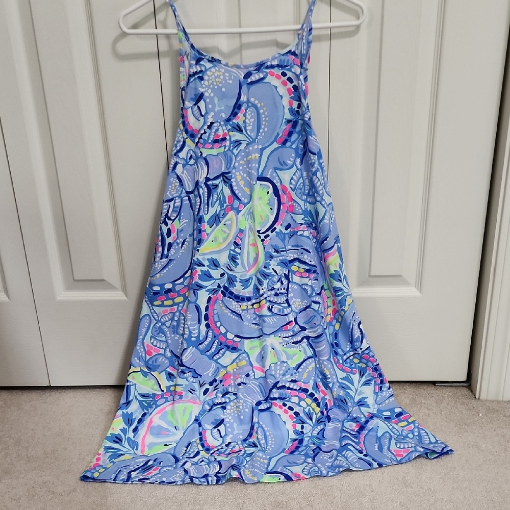 Lilly Pulitzer Blue and Pink Patterned Dress